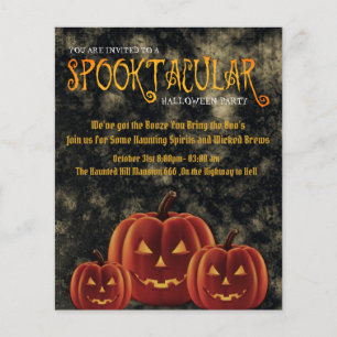 Spooktacular Halloween Party Pumpkins Flyer