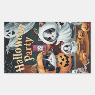 Spooktacular Halloween Party Rectangular Sticker