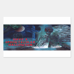 Spooktacular Halloween Rectangular Sticker