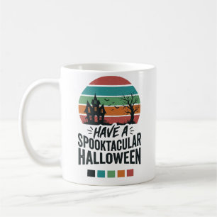 Spooktacular Halloween Vintage Engraving Shirt Des Coffee Mug