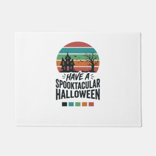 Spooktacular Halloween Vintage Engraving Shirt Des Doormat