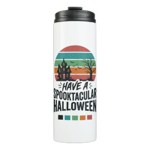 Spooktacular Halloween Vintage Engraving Shirt Des Thermal Tumbler