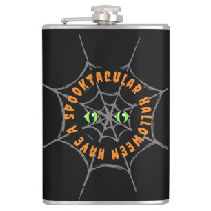Spooktacular Halloween Vinyl Wrapped Flask