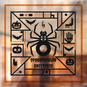 spooktacular halloween window cling