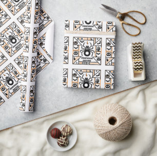 spooktacular halloween wrapping paper