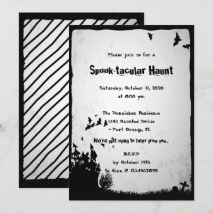 Spooktacular Haunt Halloween Party Invitation