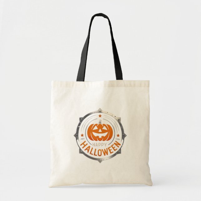 Spooktacular Haunted House Halloween Tote Bag (Front)