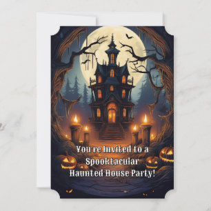 Spooktacular Haunted House Party Invitation