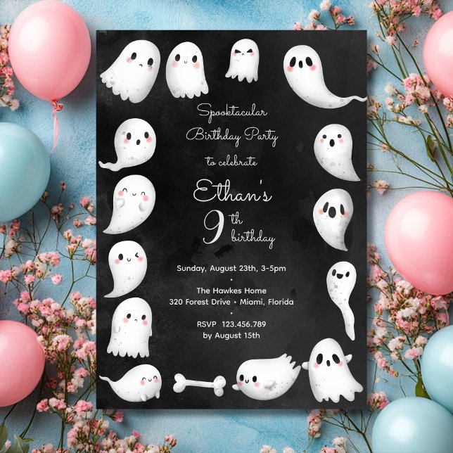 Spooktacular kids birthday party invitation (Creator Uploaded)