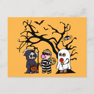 SPOOKTACULAR Kids Birthday Party Thank You Card