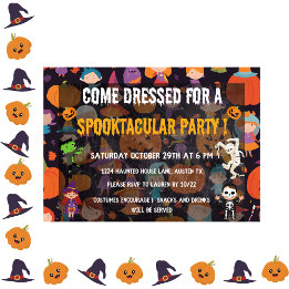Spooktacular kids halloween Costume Party  Invitation