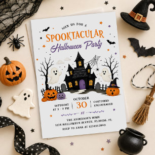Spooktacular Kids Halloween Party Invitation