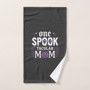 Spooktacular Mum Halloween Design_1 Hand Towel