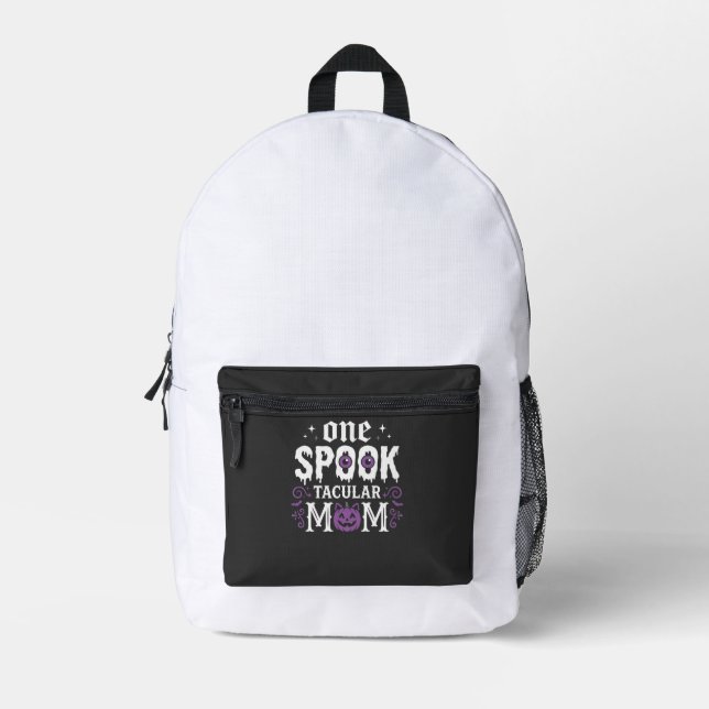 Spooktacular Mum Halloween Design_1 Printed Backpack (Front)