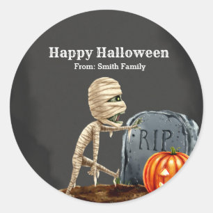 Spooktacular night classic round sticker