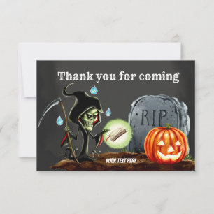 Spooktacular night thank you card