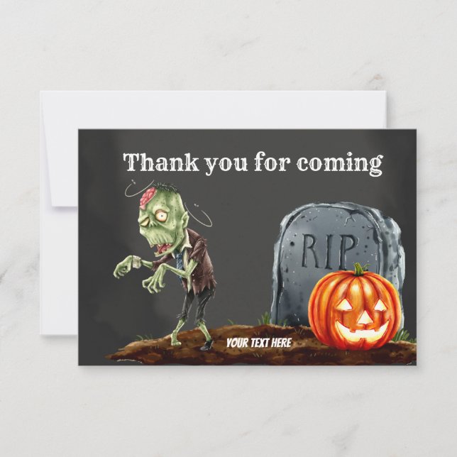 Spooktacular night thank you card (Front)