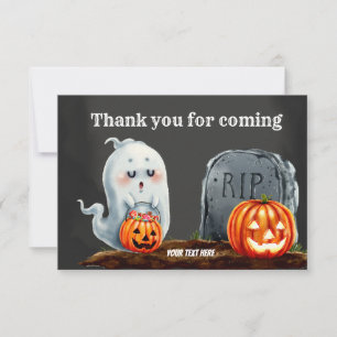 Spooktacular night thank you card