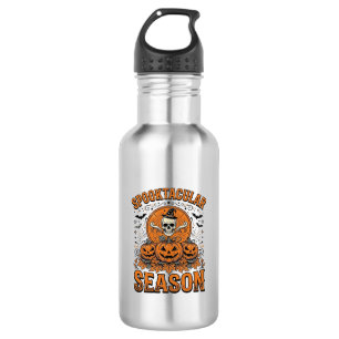 Spooktacular Season Vintage Halloween Skull Pumpki 532 Ml Water Bottle