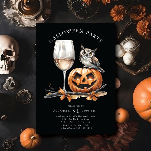 Spooktacular Sips Halloween Party Invitation (Creator Uploaded)