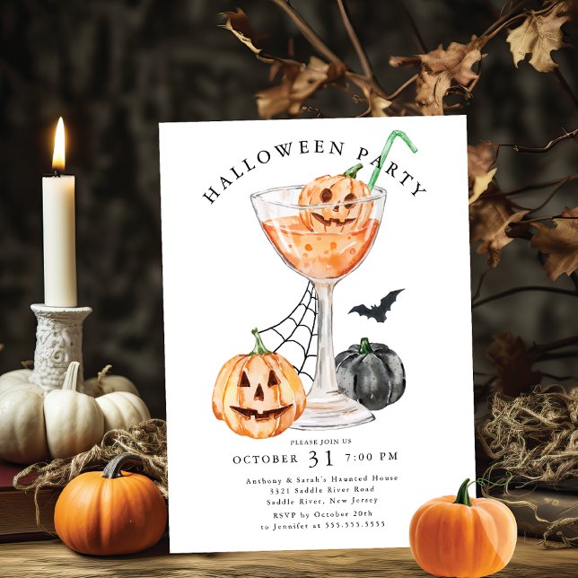 Spooktacular Soiree Halloween Party Invitation (Creator Uploaded)