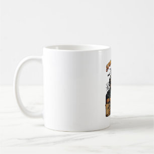 Spooktacular Sweat Session Haunted House Witch Cau Coffee Mug