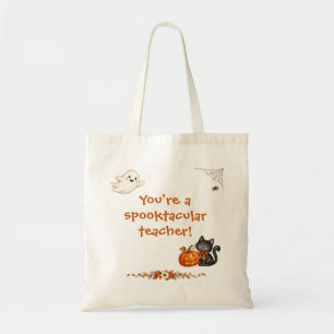 Spooktacular Teacher Cute Halloween Tote Bag