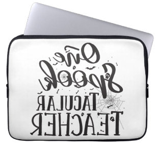 Spooktacular Teacher - Funny Teacher Halloween Laptop Sleeve