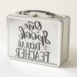 Spooktacular Teacher - Funny Teacher Halloween Metal Lunch Box