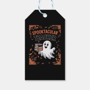Spooktacular Teacher Halloween T-shirt Gift Tags
