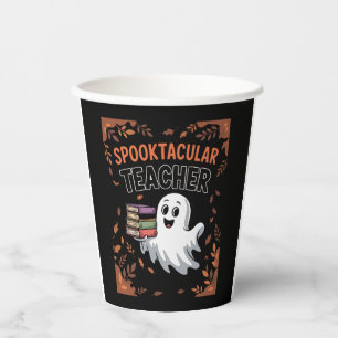 Spooktacular Teacher Halloween T-shirt Paper Cups