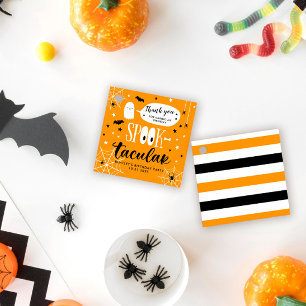 Spooktacular Thank you Halloween Birthday Party Favour Tags