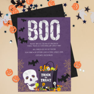 Spooktacular Trick or Treat Kids Party Invite