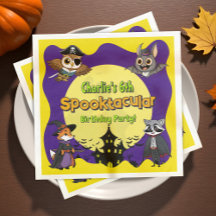 Spooktacular Woodland Animals in Costume Birthday