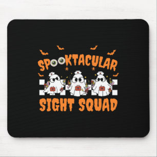 Spooktocular Sight Squad Ghost Halloween Optometry Mouse Mat