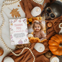 Spooky 1st Birthday Photo Thank You