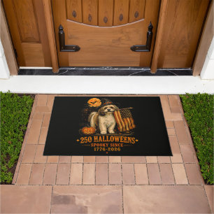 Spooky 250 Halloweens Shih Tzu Patriotic 1776-2026 Doormat