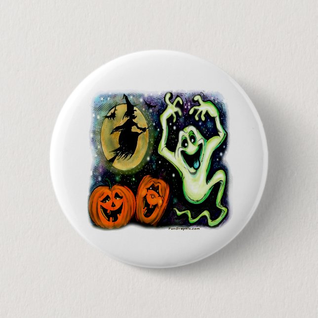 Spooky 6 Cm Round Badge (Front)