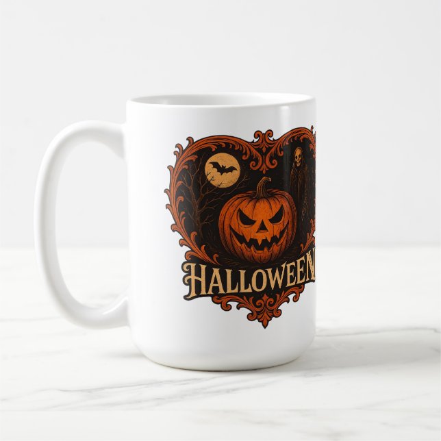 Spooky Aesthetic Halloween Classic Mug 15 oz – Coz (Left)