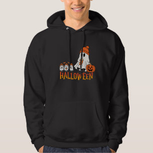 Spooky Aesthetic Halloween – Skeletons, Ghosts & B Hoodie
