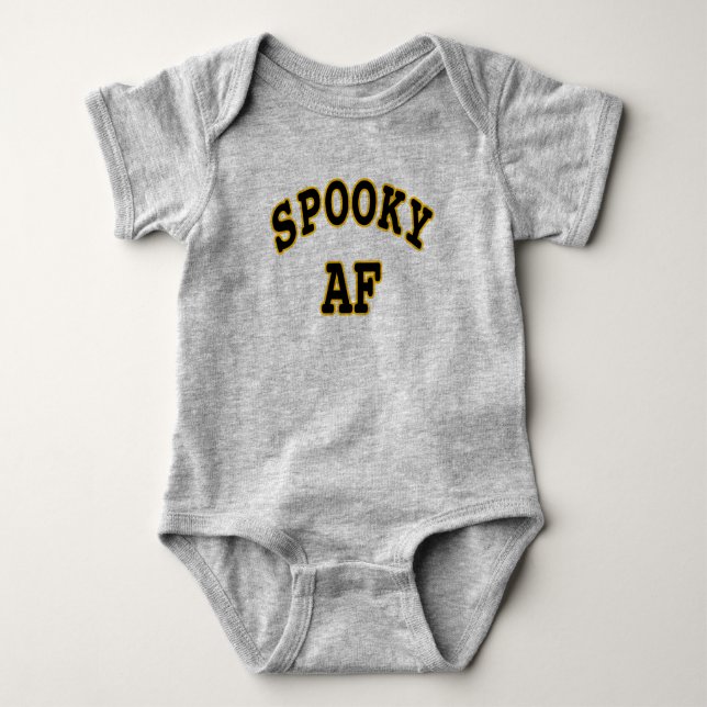 SPOOKY AF- HALLOWEEN UGLY BABY BODYSUIT (Front)