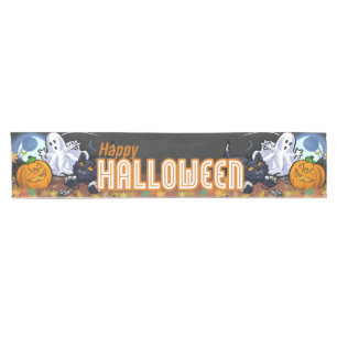 Spooky and Cute Halloween Short Table Runner