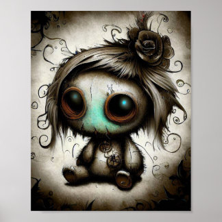 spooky and Cute Plush Doll ,walls decor workart