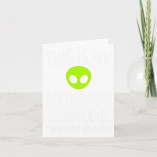 Spooky And Feral Halloween Cute Ghost Racoon Tric Card