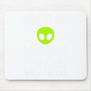 Spooky And Feral Halloween Cute Ghost Racoon Tric Mouse Mat