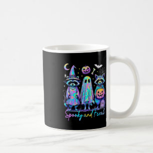 Spooky And Feral Halloween Racoon Witch Ghost Jac Coffee Mug