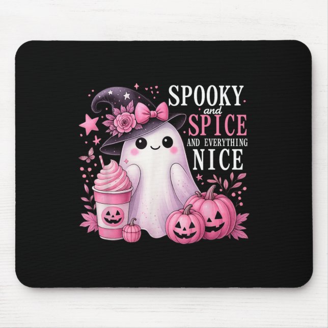 Spooky And Spice And Everything Nice Halloween Pin Mouse Mat (Front)