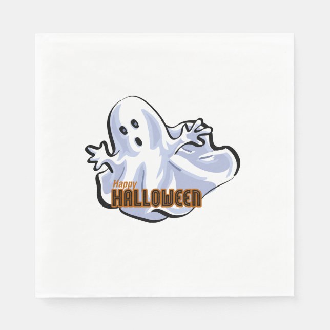 Spooky Animals Ghost Napkin (Front)