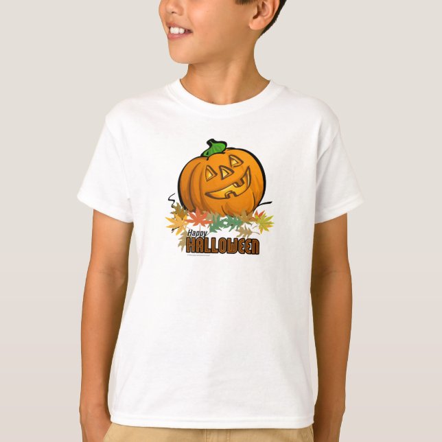 Spooky Animals Pumpkin T-Shirt (Front)