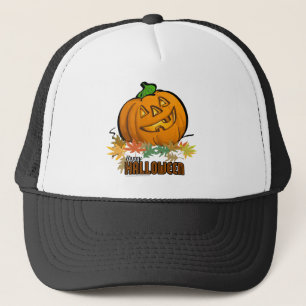Spooky Animals Pumpkin Trucker Hat